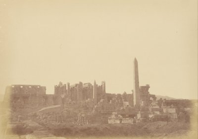 Overzicht van het paleis van Karnak door Théodule Devéria